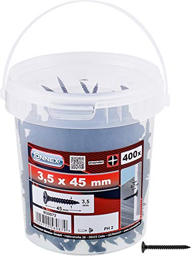 CONNEX B30072 torra väggskruvar 3,5 x 45 i hink