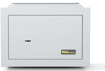 Viro Casasicura, Caja Fuerte mecánica empotrada, Cierre con Llave de Doble Mapa, 490 x 360 x 200 mm