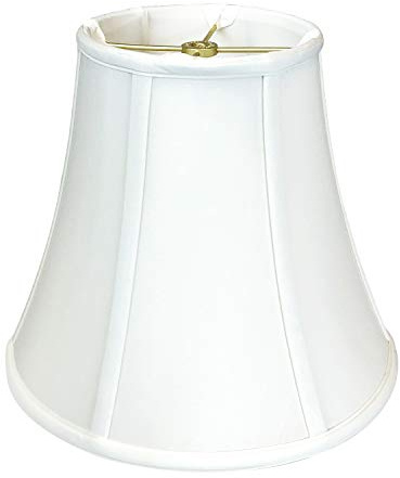 Royal Designs Abat-jour carré en forme de cloche, blanc, 8 x 16 x 12.625