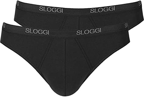 Sloggi Basic Mini (confezione da 2 slip), taglia L, nero