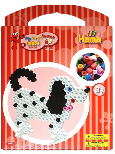 Hama 8762 - Geschenkbox Hund, ca. 350 Bügelperlen, eine Stiftplatte und Zubehör