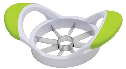 HIC Kitchen Apple Slicer and Corer, Stainless Steel Blades, Non-Slip Silicone Handles