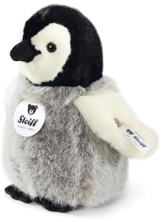 Steiff Kuscheltier Flaps Pinguin, Süßes Stofftier mit Kunststoffaugen, Kinder, Jungen & Mädchen, Plüschtier 16 cm, Klein, Mehrfarbig, 057144