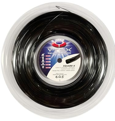 Y-TEX CORPORATION Ytex Quadratische X-Saite, schwarz, 16L-1,25 mm; 200 m