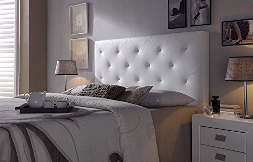 Marckonfort - Rombo Kopfteil für Bett, 160 X 60 X 8 cm Farbe Weiß