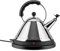 Alessi MG32 B Elektrischer Wasserkessel Kabelfreier aus Edelstahl mit Griff und Aufsatz aus PA, schwarz, 20.7 x 31 x 18.5 cm
