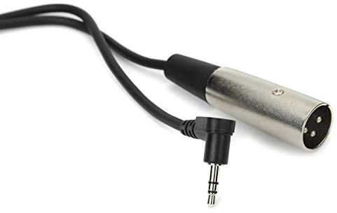 Hosa XVM-110 Meters 10 Feet Right-Angle 1/8 Inches TRS to XLR Male Cable