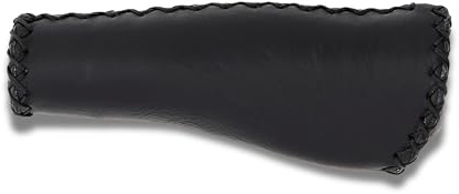 CONTEC Fahrrad-Griff Tour Exclusiv Pro, 135 mm, wetterfest, hochwertiges Kunstleder, schwarz, Leder, schick & komfortabel, ergonomisch, stoßdämpfend