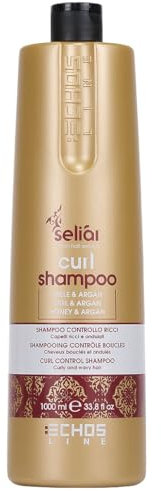 Eclat Curl Oil 1000ml Seliar, shampoo controllo ricci con miele e olio di argan