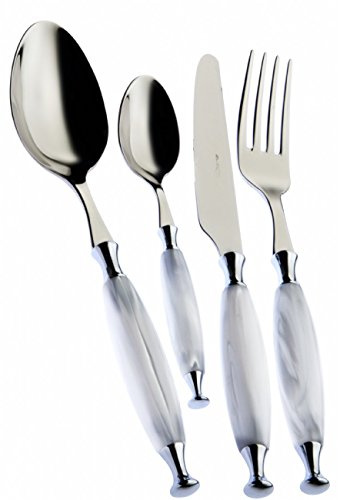 BUGATTI Servizio posate 49 pz. Country Bianco COC1M-S4165