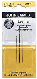 John James Leather Needles Assorted Sizes 3/7 3ct by John James
