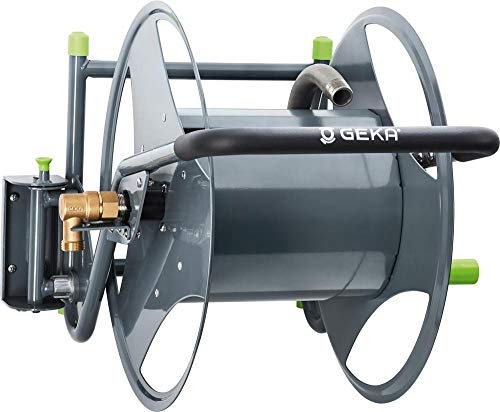 GEKA plus Schlauchabroller P40 (für Trinkwasser, Gestell pulverbeschichtetes Stahlrohr, Anschlüsse G 3/4, 4 Stufen arretierbar, Wandmontage) 42.8602.9