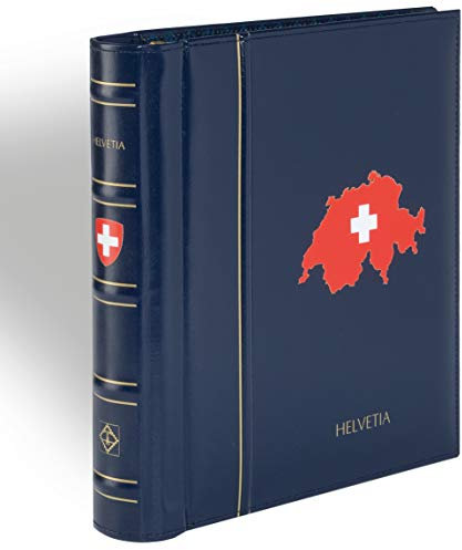 LEUCHTTURM SF-Vordruckalbum PERFECT DP, im Classic-Design SCHWEIZ 1843-1959, blau