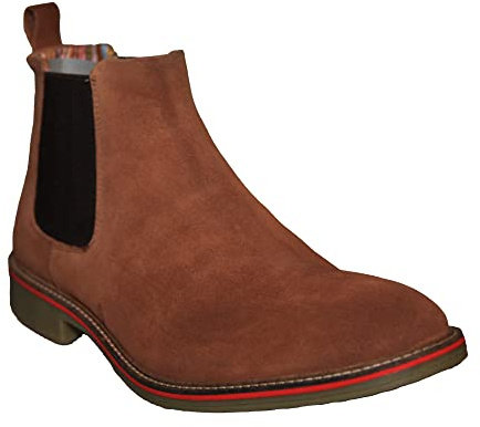 Roamers herr Casual Slip On stövlar, - sand - 7 UK