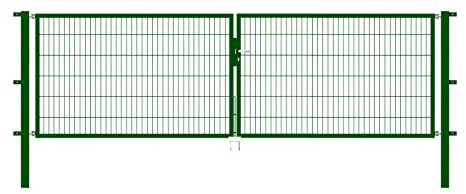 Alberts 649128 Doppeltor Flexo mit Zubehör | verschiedene Breiten und Höhen | grün | Breite 400 cm | Höhe 120 cm