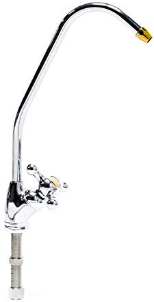 Wiltec 6,35 mm (1/4) Wasserhahn Imperial I D-02, Wasserhahn Armatur für Umkehrosmose und Wasserfilteranlagen, Küchenarmatur 360° schwenkbar