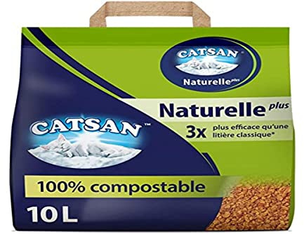 Catsan Set 4 Streu Natürliche mehr für Katzen 10 L