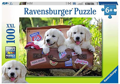 Ravensburger Kinderpuzzle - 10538 Verschnaufpause - Hunde-Puzzle für Kinder ab 6 Jahren, mit 100 Teilen im XXL-Format
