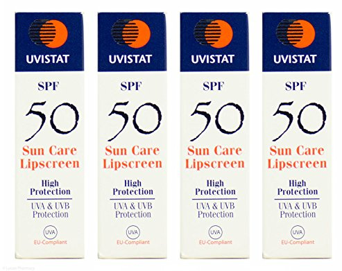 Multibuy 4x UVISTAT SPF 50 Sun Care Lipscreen - 5g