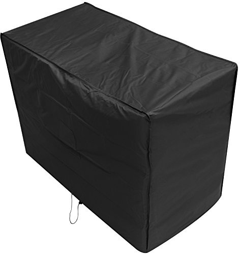 Oxbridge Black 2 Seater Outdoor Garden Bench Cover 1.34m x 0.7m x 0.99m/4.4ft x 2.25ft x 3.25ft 5 YEAR GUARANTEE