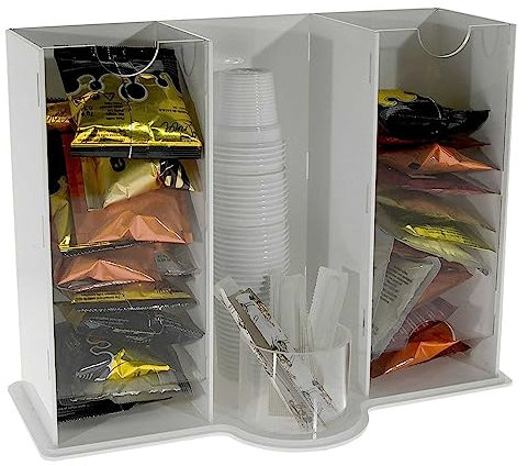 DesignPlex Porta cialde e bustine per caffè realizzato in plexiglass colorato e trasparente - Misure: 35 x 17 x H27 cm