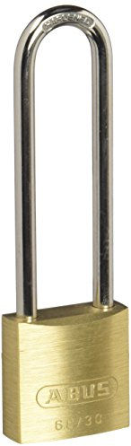 ABUS 60/30HB65 _ C _ N Vorhängeschloss Messing 30 mm ARCO extra langen Blister | Extra langer Bügel aus gehärtetem legiertem Stahl, korrosionsbeständiges Messinggehäuse, 30 mm Breite