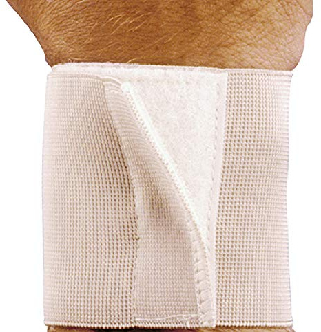Saniform 2019 (Größe 1) - Elastische Handgelenkbandagen verstellbarem mit Klettverschluss (1 Paar)
