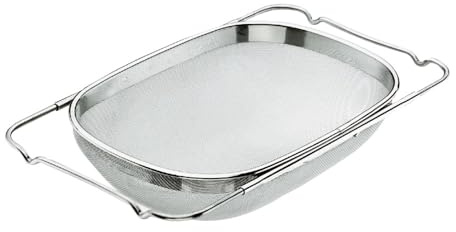 Lacor 62987 - Égoutteur extensible pour évier Acier Inox | Fabriqué en acier inoxydable de qualité alimentaire; haute résistance à la corrosion et usure quotidienne