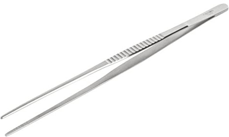 REMOS Pinzetta universale per cucina, casa, grill, acquario 13 cm, punta dritta, acciaio inossidabile