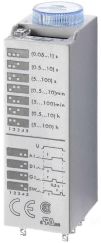 Finder 85 Zeitrelais, Einrastbefestigung 110 to 125 V dc 230V ac, 240 V ac, 3 to 100 min, 5 to 100 h, 0.05 to 100 s, 2