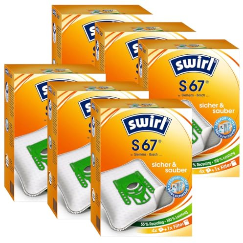 6 x Swirl S 67 MP Plus AirSpace Staubsaugerbeutel Staubbeutel Microvlies