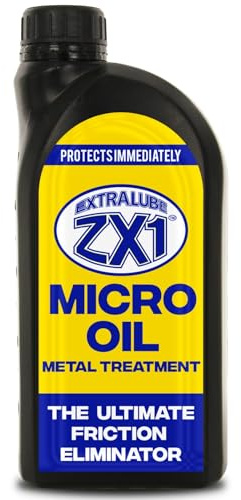 EXTRALUBE ZX1 Micro Oil Metal Treatment - Metal Oil Treatment for Long-Term Protection, Friction Elimination, Lower Emissions, Improved MPG, Cold Start & Anti-Wear Performance (4 pack)