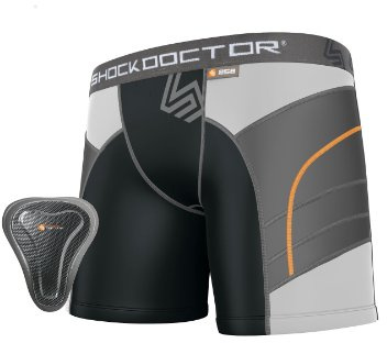 Shock Doctor Ultra Short Double Compression avec Protection pelvienne Femme Noir Taille M