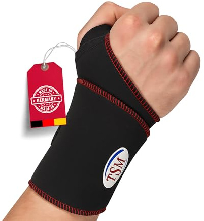 TSM Handgelenkgurt aktiv | Neoprenbandage für Stabilisierung & Entlastung | Schutz vor Überlastungen | Sport, Arbeit & Reha | Artikelnr 2112 | 1 Stück | Made in Germany