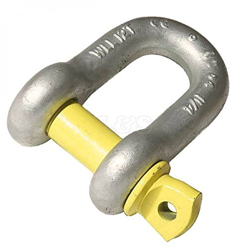 2 Ton Tested D Shackle with Screw Pin
