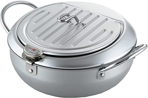 aji-Raku-tei II Term ?mètre avec Une friteuse avec Couvercle 24 cm sj1025 (JAP ?N Petite ?N/Le Paquet et Le Manuel est ?N d'instructions en Japon ?S)
