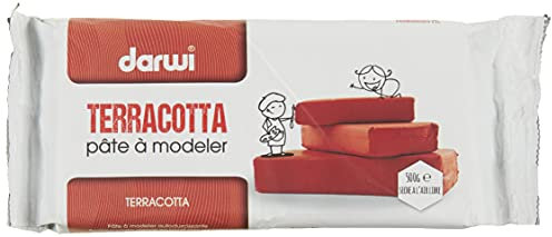 Darwi 500 g lufttrocknende Modelliermasse / Keramikton, Terracotta