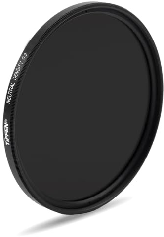 Tiffen 58ND9 58mm Neutral Density 0.9 Filter, black | 58mm ND 0.9 filter with 3-stop reduction and glass optics for exposure, depth-of-field and focus