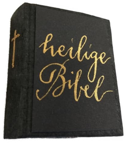 Bibel Miniatur 5cm - handgemacht - für Erzählfiguren, Egli-Figuren, Puppen | Heilige Schrift mini