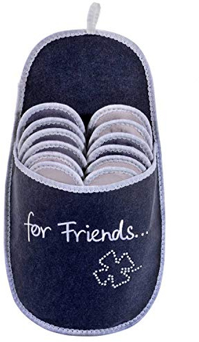 ONVAYA ABS Gästepantoffel for Friends | 6er Set | Antirutsch | Hausschuhe | Gästeschuhe | Pantoffel