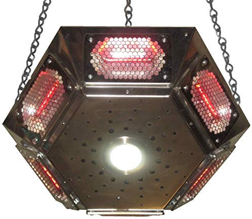 Leisure Heating Hexagonal Short-wave Infra-red Pendant Gazebo Heater