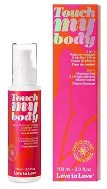 LOVE TO LOVE Touch My Body, Massageöl & Gleitgel, Kirschblüte, 100 ml