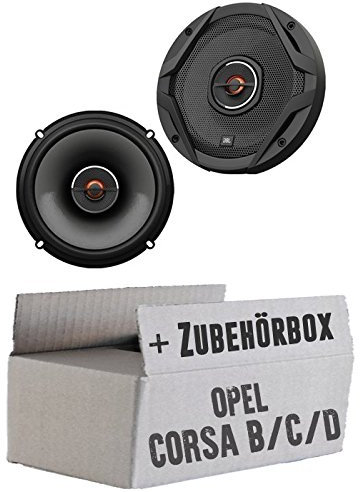Lautsprecher Einbauset passend mit JBL GX602 | 2-Wege | 16,5cm Koax für Opel Corsa B/C/D