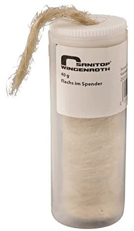 Sanitop-Wingenroth im Spender | Dichtungshanf | 40 Gramm | Abdichten von Wasserleitungen, 25201 0