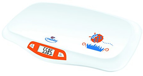 Mebby 95136 Primi Pesi Bilancia Pesa-Neonati con Funzione di Fermo Pesata