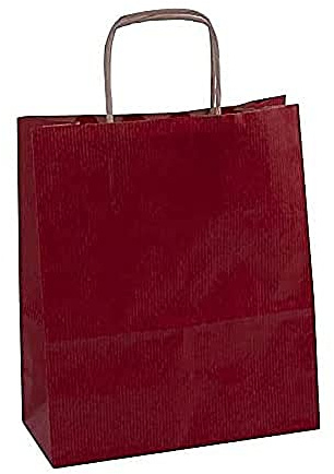agipa 102068 Papiertragetasche - aus Kraftpapier, klein, rot