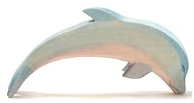 OSTHEIMER 2293 Delfin Kopf tief aus Holz Länge 10,5cm Tiere aus Aller Welt