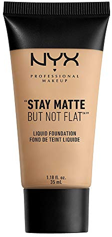 NYX Stay Matte, but not flat! Liquid Foundation, Nude, 1er Pack (1 x 35 ml)