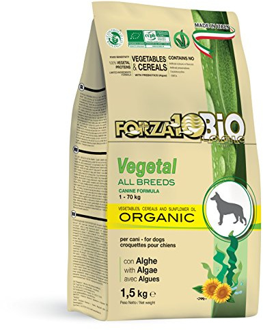 Forza10bio, Crocchette vegetali con alghe per cani di tutte le taglie bio, 1.5kg