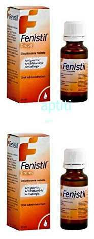 Fenistil Drops 40ml Insect Bites,Itching,Sunburn,Rash, Anti Pruritic Medicine
